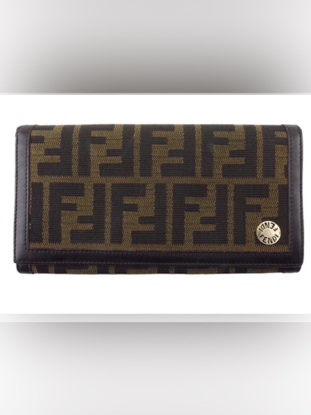 Fendi Zucca Long Bifold  Wallet -Preowned